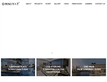 Tablet Screenshot of omniyat.com